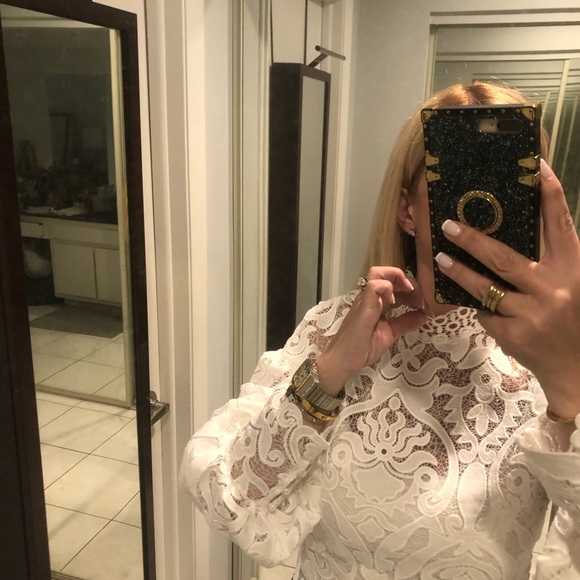 VIP: Italian Handmade lace blouse, Stunning white one of a kind. - Picture 15 of 15